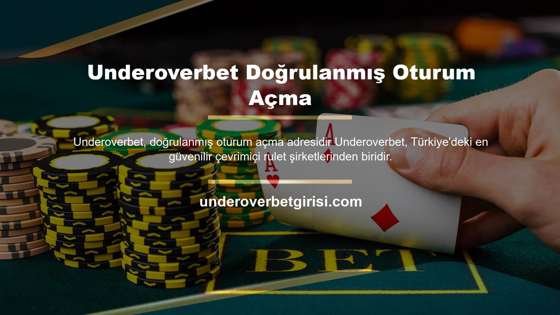 Underoverbet, slot camiasında yer edinmiştir ve Türkiye'deki tüm rulet oyuncuları tarafından sevilmekte ve takdir edilmektedir